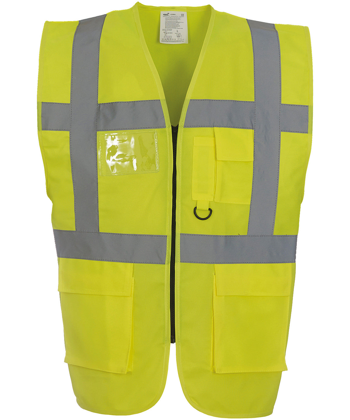 Yoko HVW801 Hi-Vis Executive Waistcoat/Vests 100% Polyester Main color - COOZO