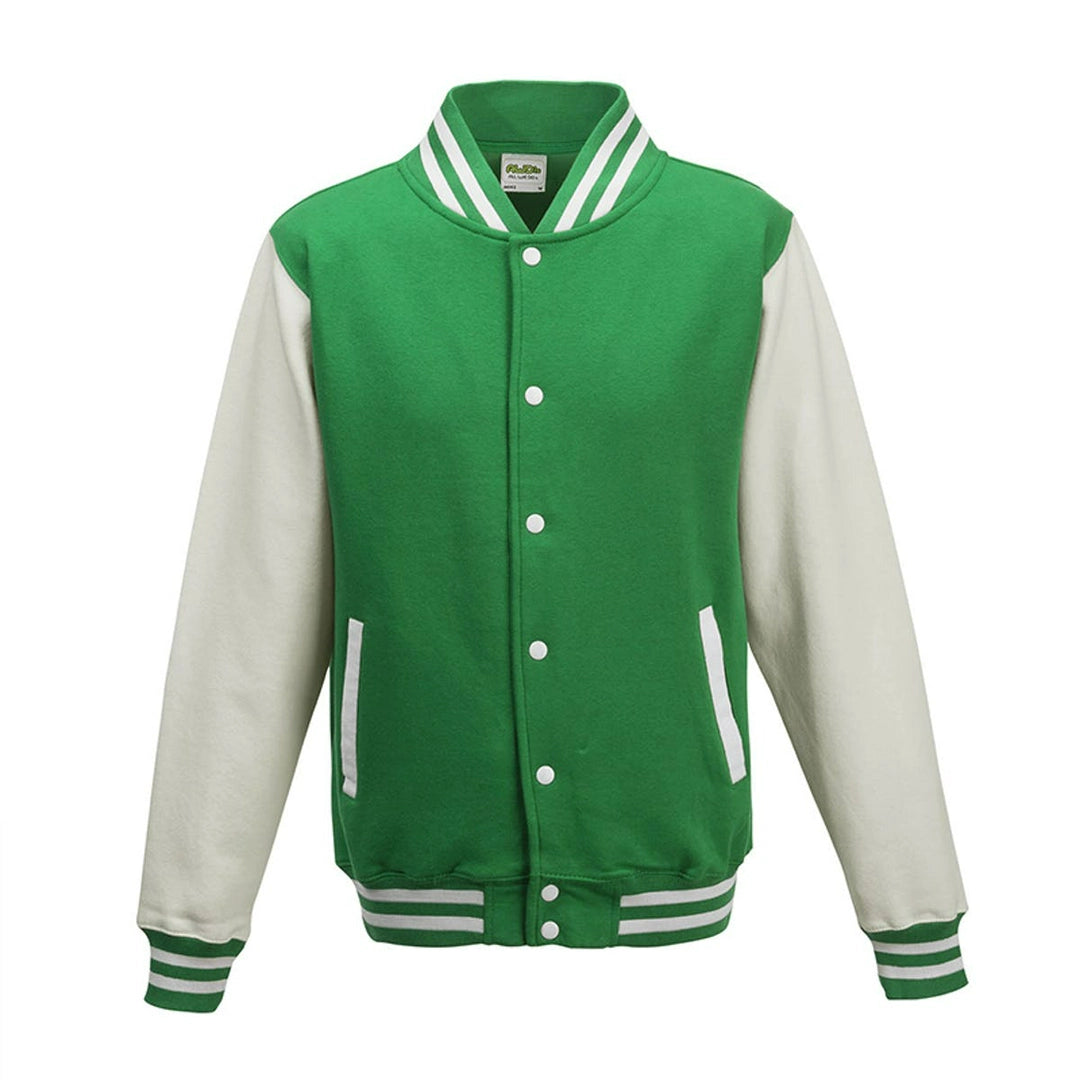 AWDis JH043 Varsity Cotton-poly blend knitted Jacket - COOZO