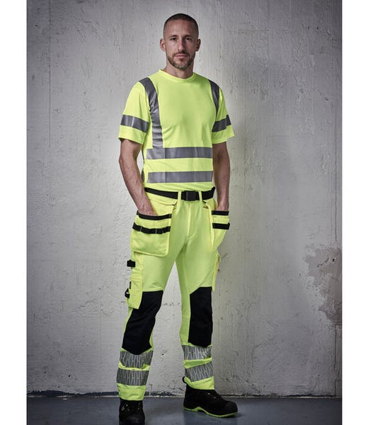 COOZO-Craftsman Trousers Stretch Hi-Vis