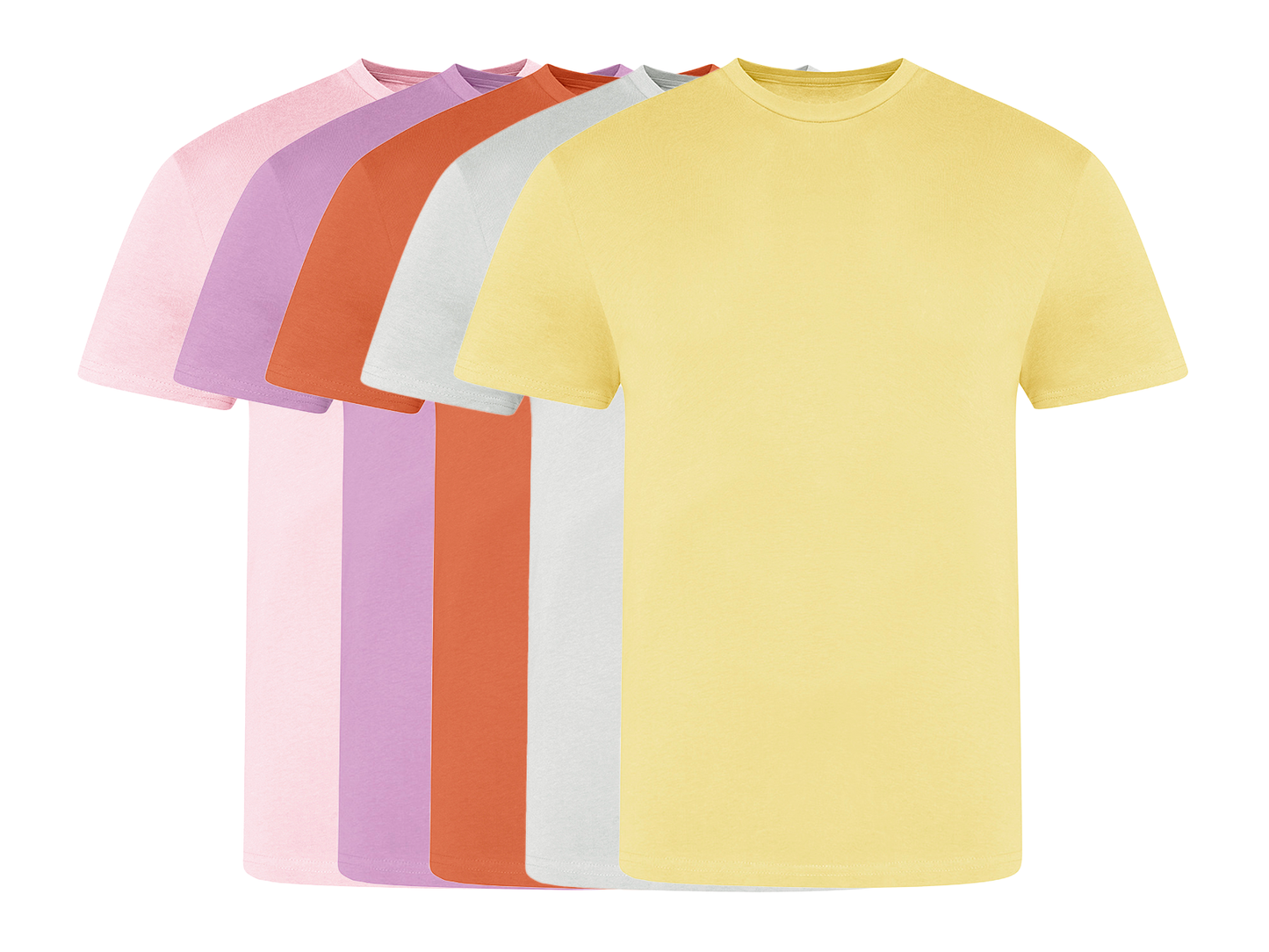 COOZO Contemporary Fit Pack of 5 Crew Neck Short Sleeve T-Shirts - COOZO