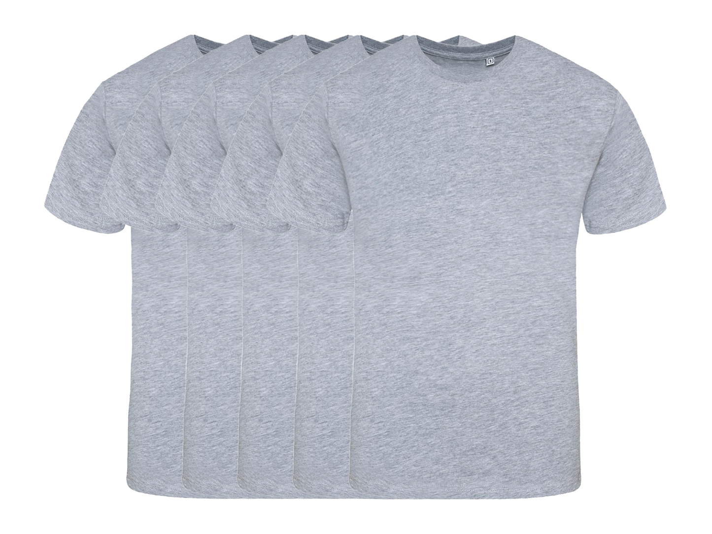 COOZO Contemporary Fit Pack of 5 Crew Neck Short Sleeve T-Shirts - COOZO