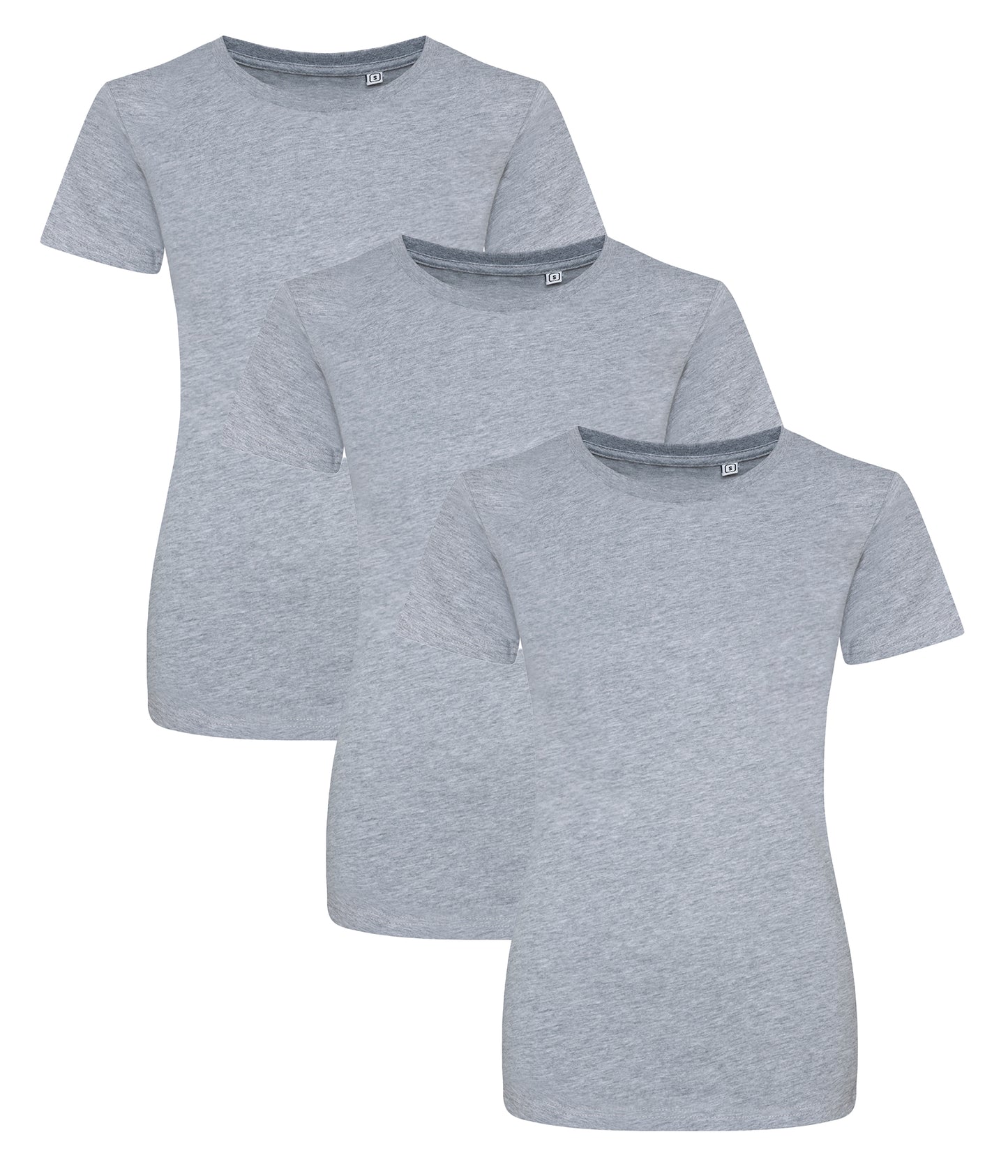 AWDis Just T's JT10F The 100 Modern girlie fit Short sleeves T-shirts 100% cotton (Pack of 3) - COOZO