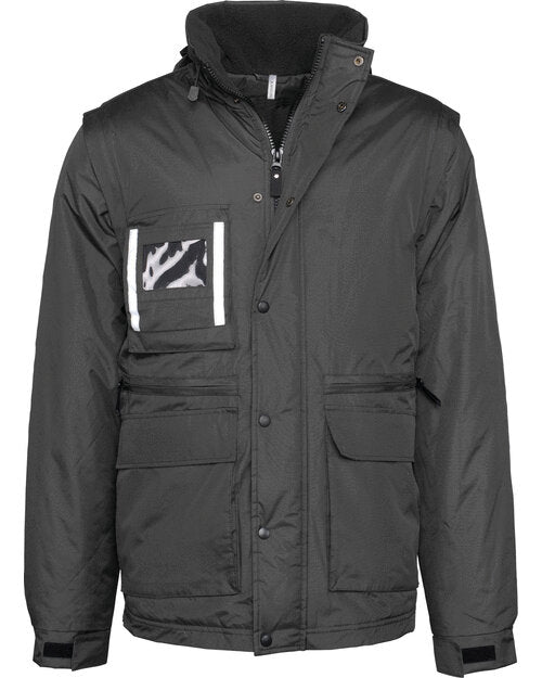 Kariban K6106 WORKWEAR PARKA WITH DETACHABLE SLEEVES