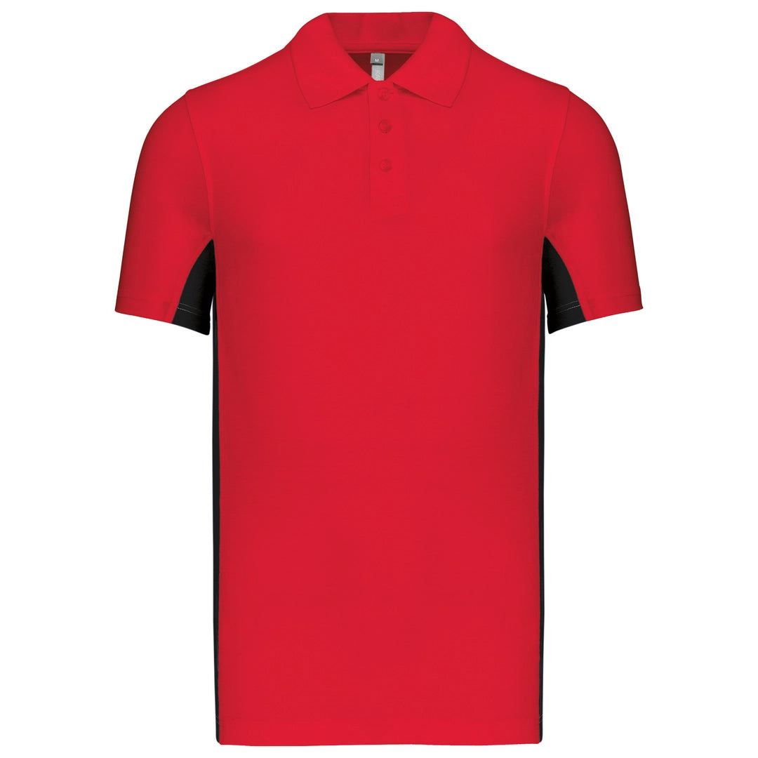 Kariban KB232 Flags short sleeve bi-colour Flag Poly/Cotton Piqu Polopolo shirt - COOZO