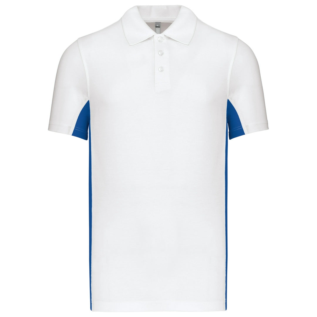 Kariban KB232 Flags short sleeve bi-colour Flag Poly/Cotton Piqu Polopolo shirt - COOZO