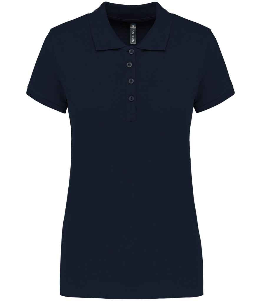 Kariban KB255 Ladies Slim fit Short Sleeve Piqu Polo Shirt 100% ringspun combed cotto Dark color - COOZO