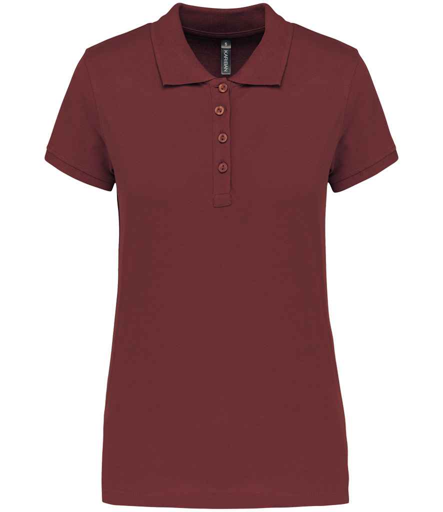 Kariban KB255 Ladies Slim fit Short Sleeve Piqu Polo Shirt 100% ringspun combed cotto Dark color - COOZO