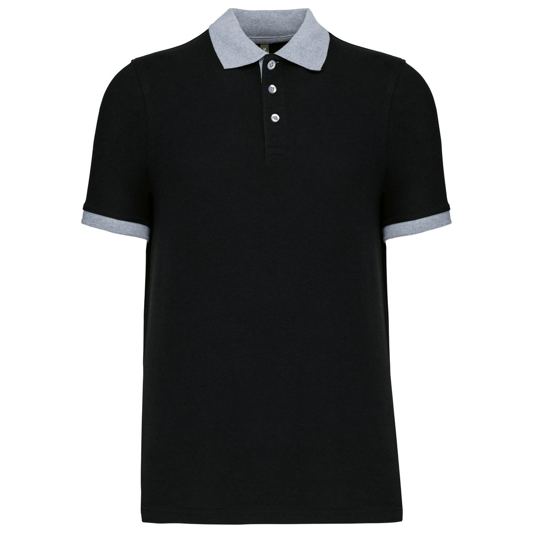Kariban KB258 Two-tone piqu polo shirt Contrasting rib at neck and cuffs 100% preshrunk cotton - COOZO
