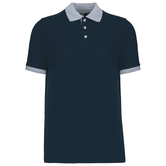 Kariban KB258 Two-tone piqu polo shirt Contrasting rib at neck and cuffs 100% preshrunk cotton - COOZO