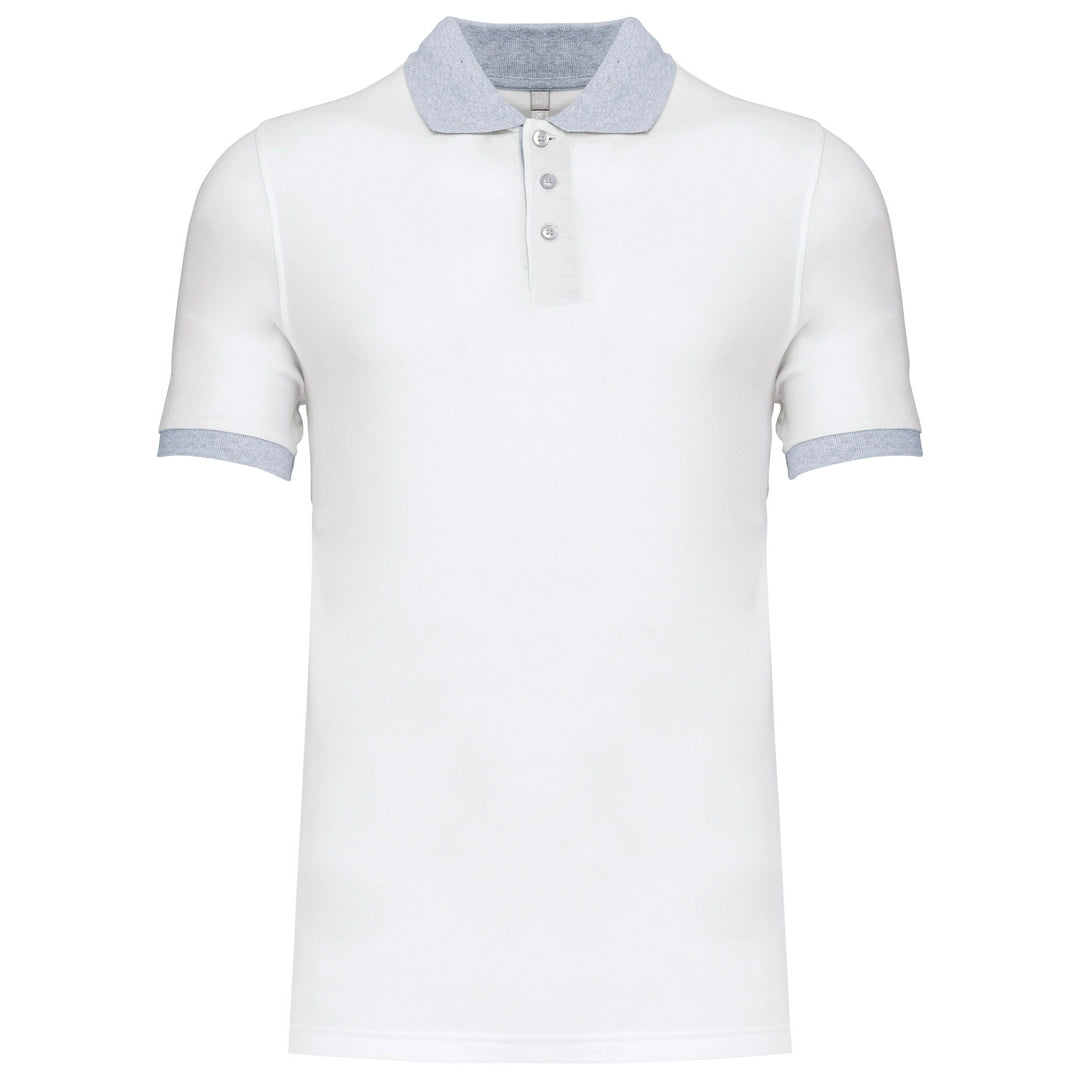 Kariban KB258 Two-tone piqu polo shirt Contrasting rib at neck and cuffs 100% preshrunk cotton - COOZO