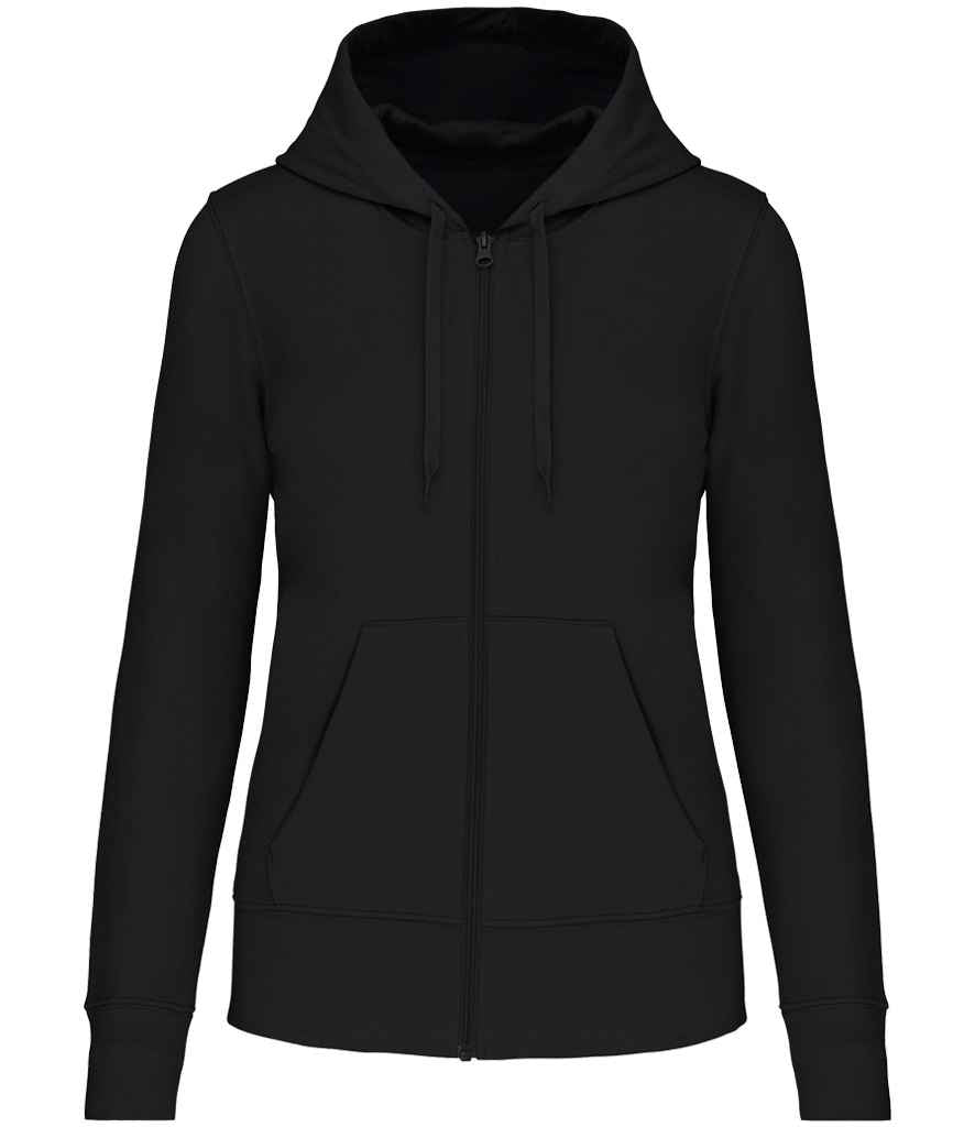 Kariban KB4031 Ladies Eco Friendly Full Zip Hoodie Soft cotton faced fabric Drop shoulder style Straight fit - COOZO
