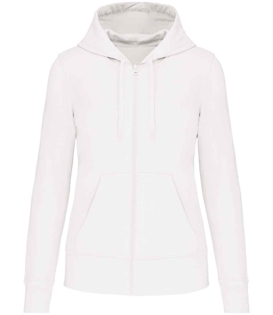 Kariban KB4031 Ladies Eco Friendly Full Zip Hoodie Soft cotton faced fabric Drop shoulder style Straight fit - COOZO