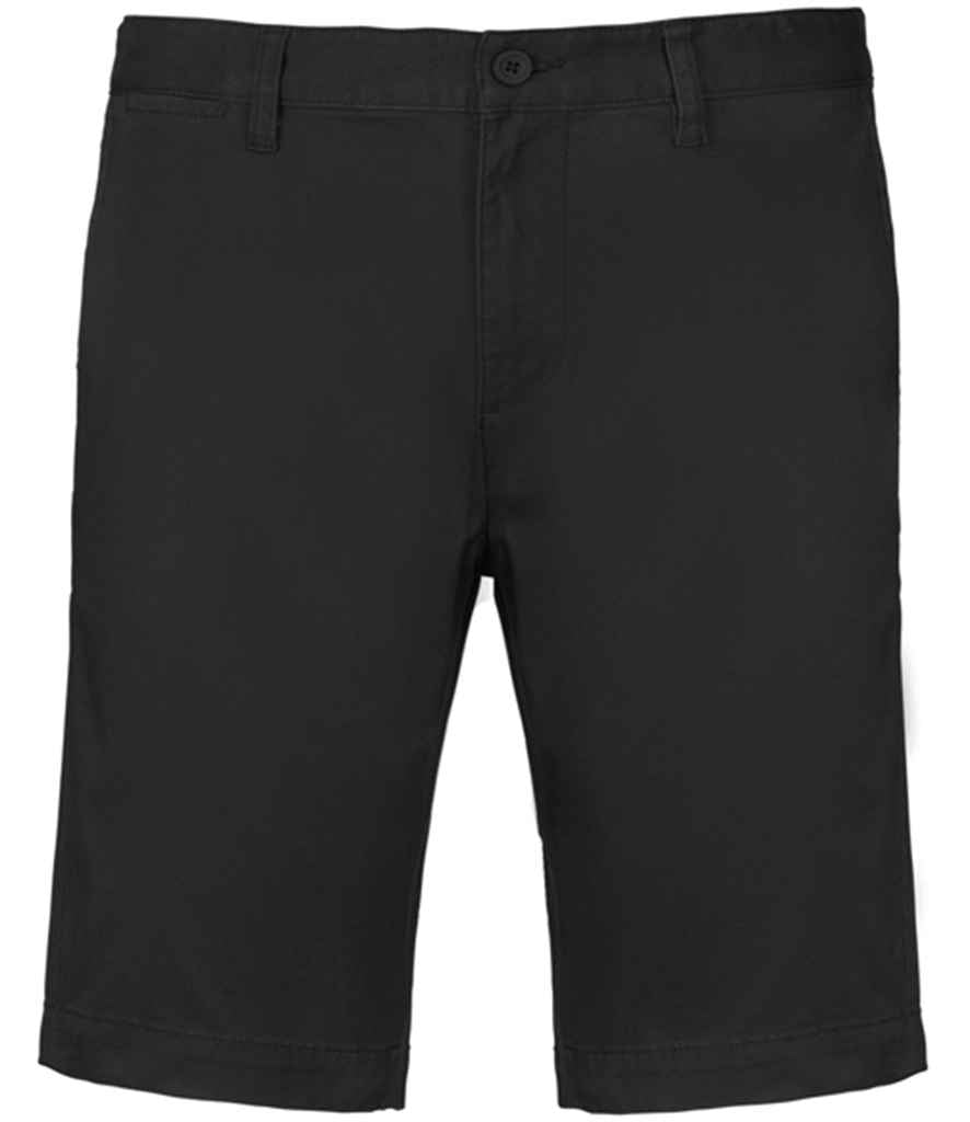 Kariban KB750 Chino Bermuda Shorts Modern style Flat front Zip fly with button over - COOZO