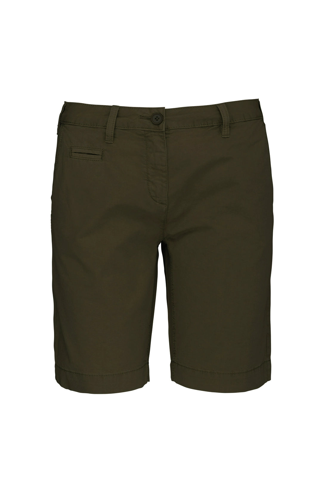 Kariban KB753 Ladies washed effect Bermuda shorts 100% Cotton Waistband with belt loops - COOZO