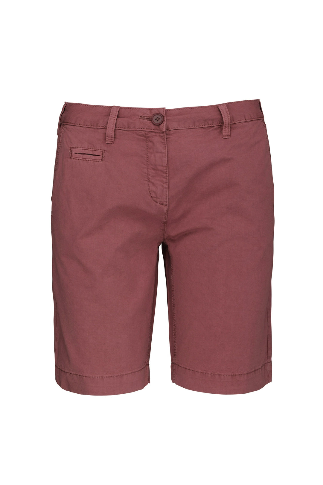 Kariban KB753 Ladies washed effect Bermuda shorts 100% Cotton Waistband with belt loops - COOZO