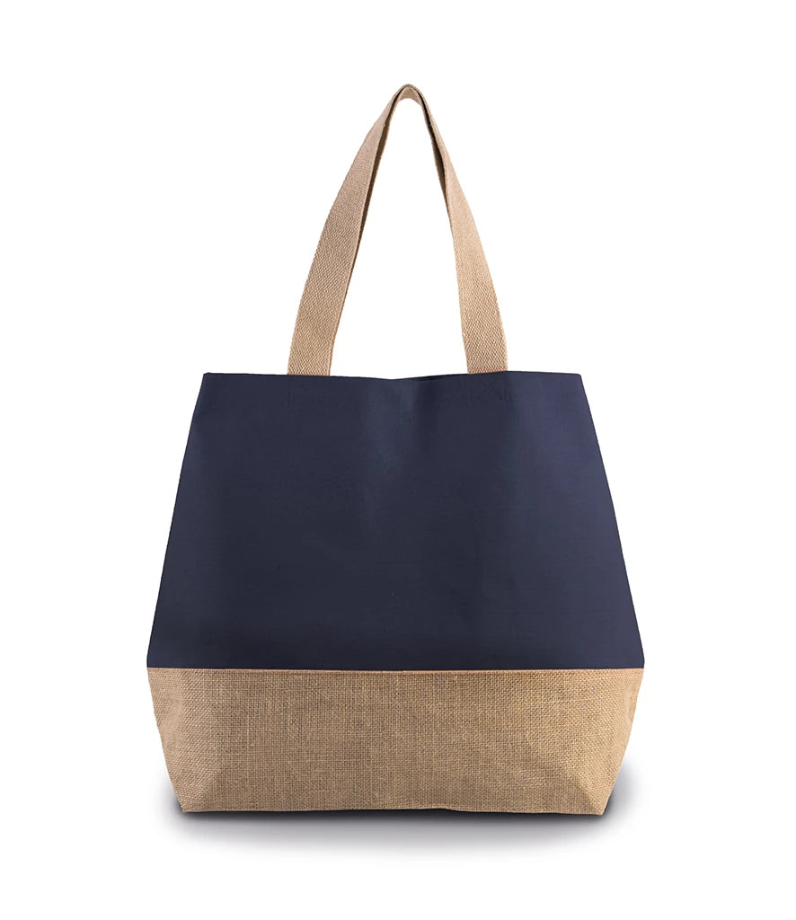 Kimood KI0235 Canvas Jute Shopper - COOZO