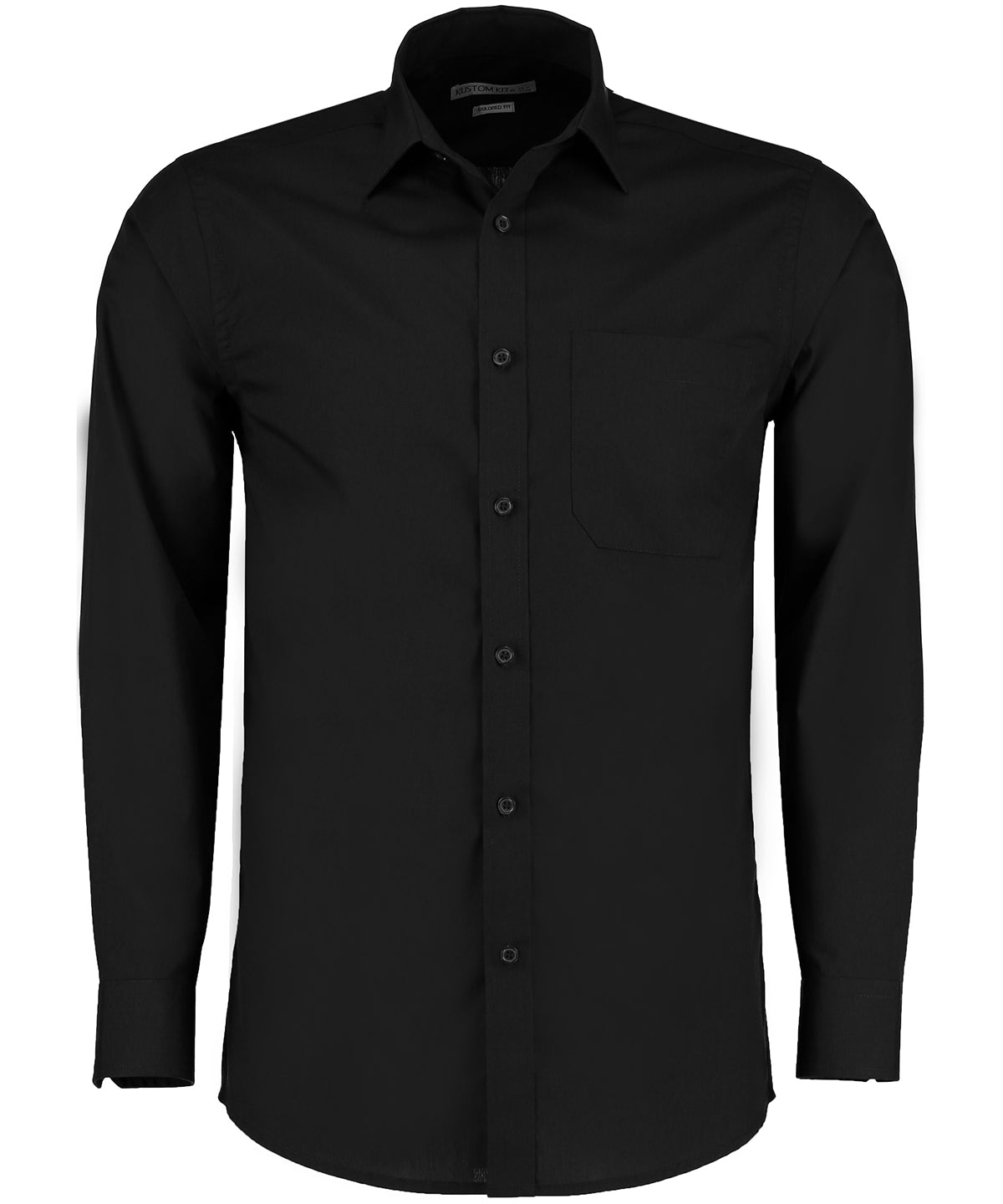 Kustom Kit Tailored Fit Long Sleeve Poplin Shirt Main color KK142 - COOZO