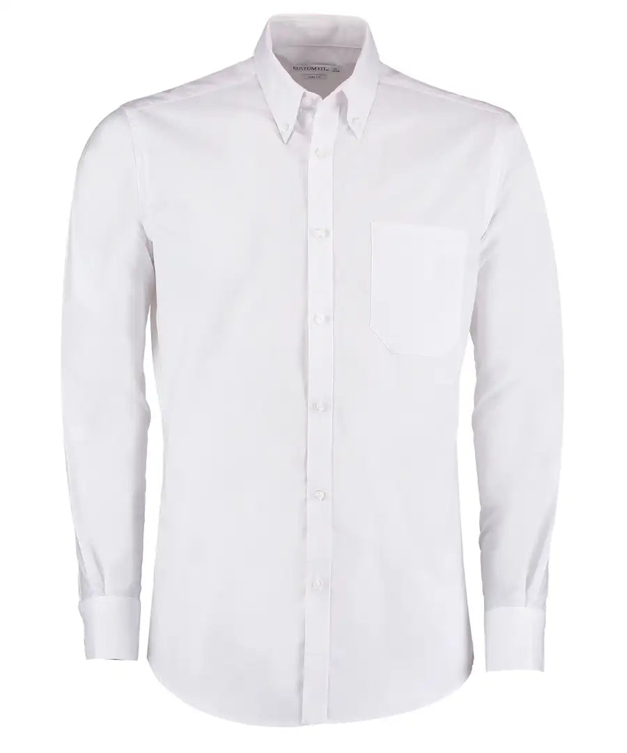 Kustom Kit KK184 Slim Fit Long Sleeve Workwear Oxford Shirt - COOZO
