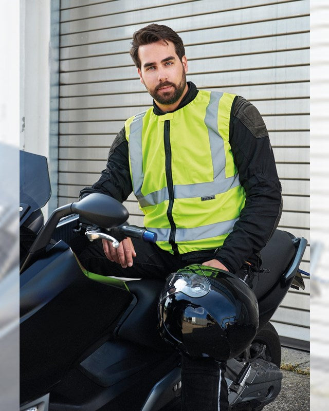 Korntex KXMOTO High Visibility Bikers Vest 120gsm - COOZO
