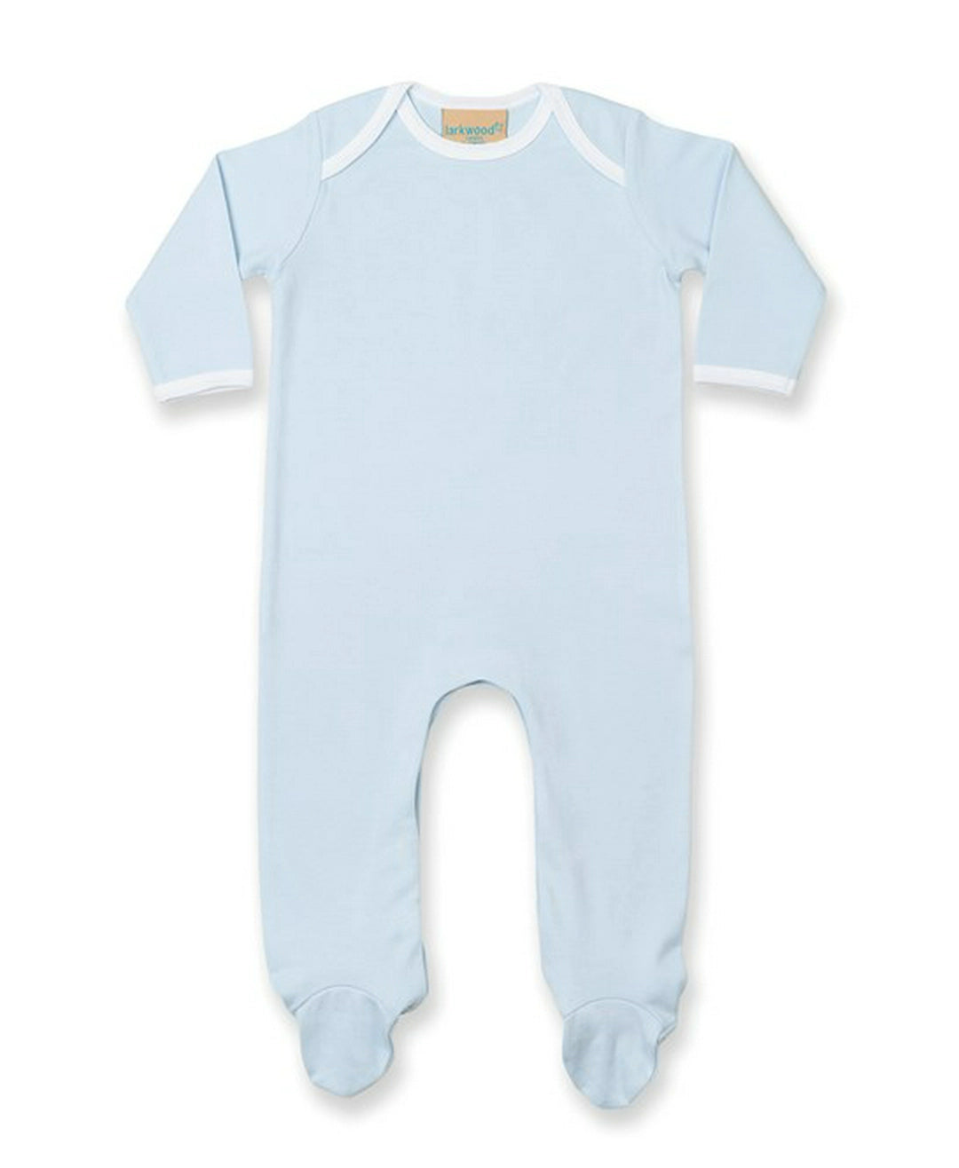 Larkwood LW053 Contrast Baby Sleepsuit - COOZO