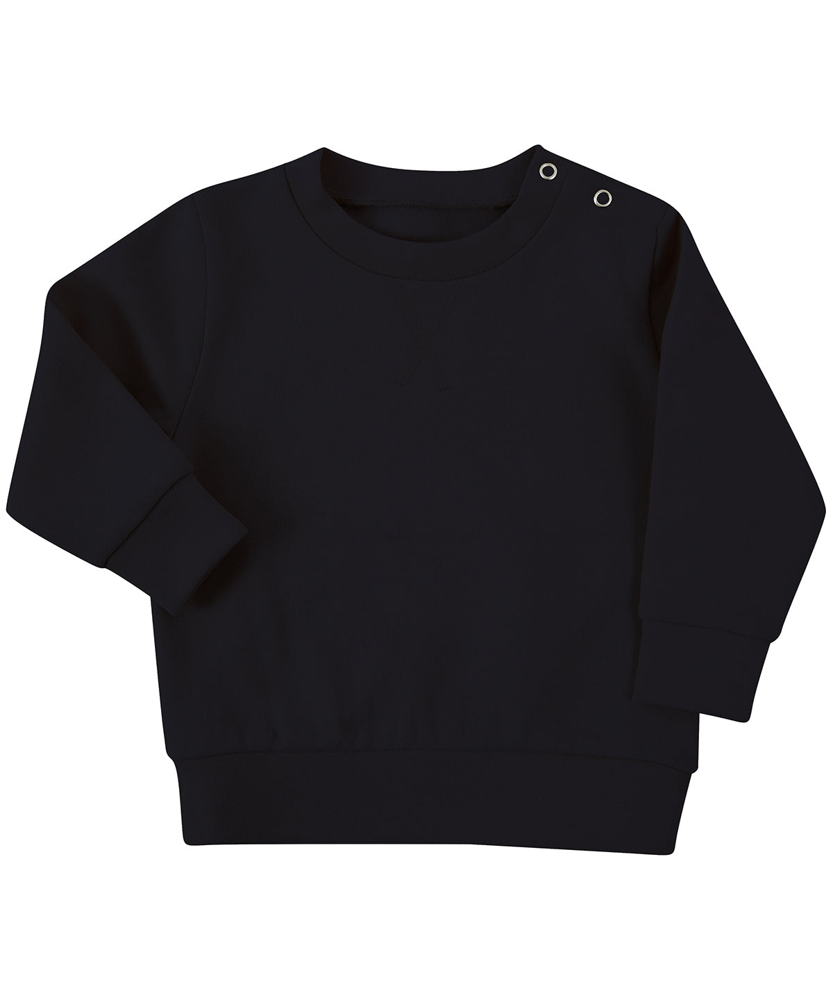 Larkwood LW800 Kids Sustainable Sweatshirt V detail at front neck - COOZO