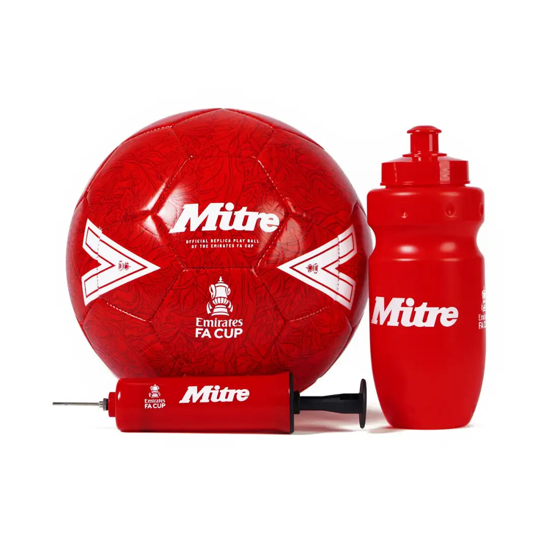 MITRE MITGS2526 FA CUP GIFT SET 2025/2026 RED - COOZO