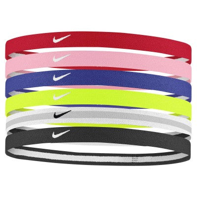 Nike NKHBY 2024 YTHS SWOOSH SPORT HEADBANDS 6PK UNI.RED/PINK - COOZO