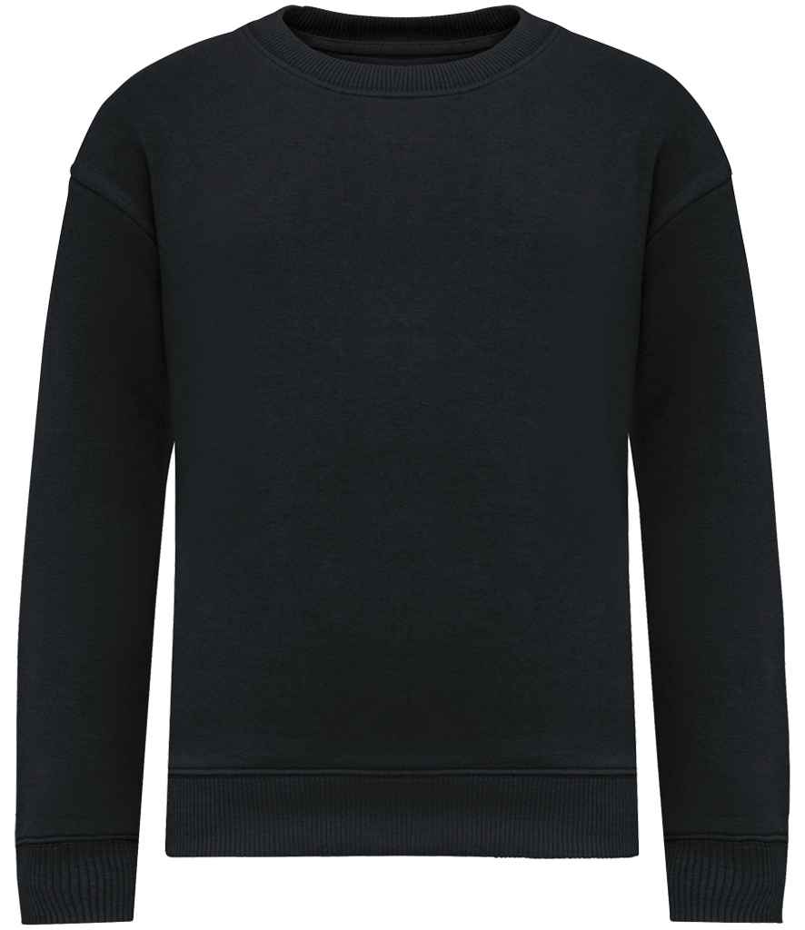 Native Spirit NS437 Kids Oversized Round Neck Sweatshirt - COOZO