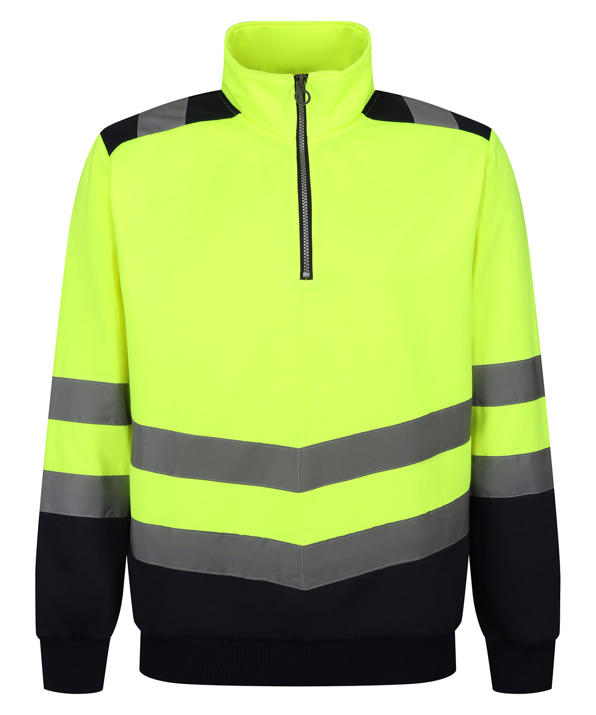 Regatta TRF670 Protective durable and moisture-resistant Pro hi-vis 1/4-zip sweatshirt - COOZO