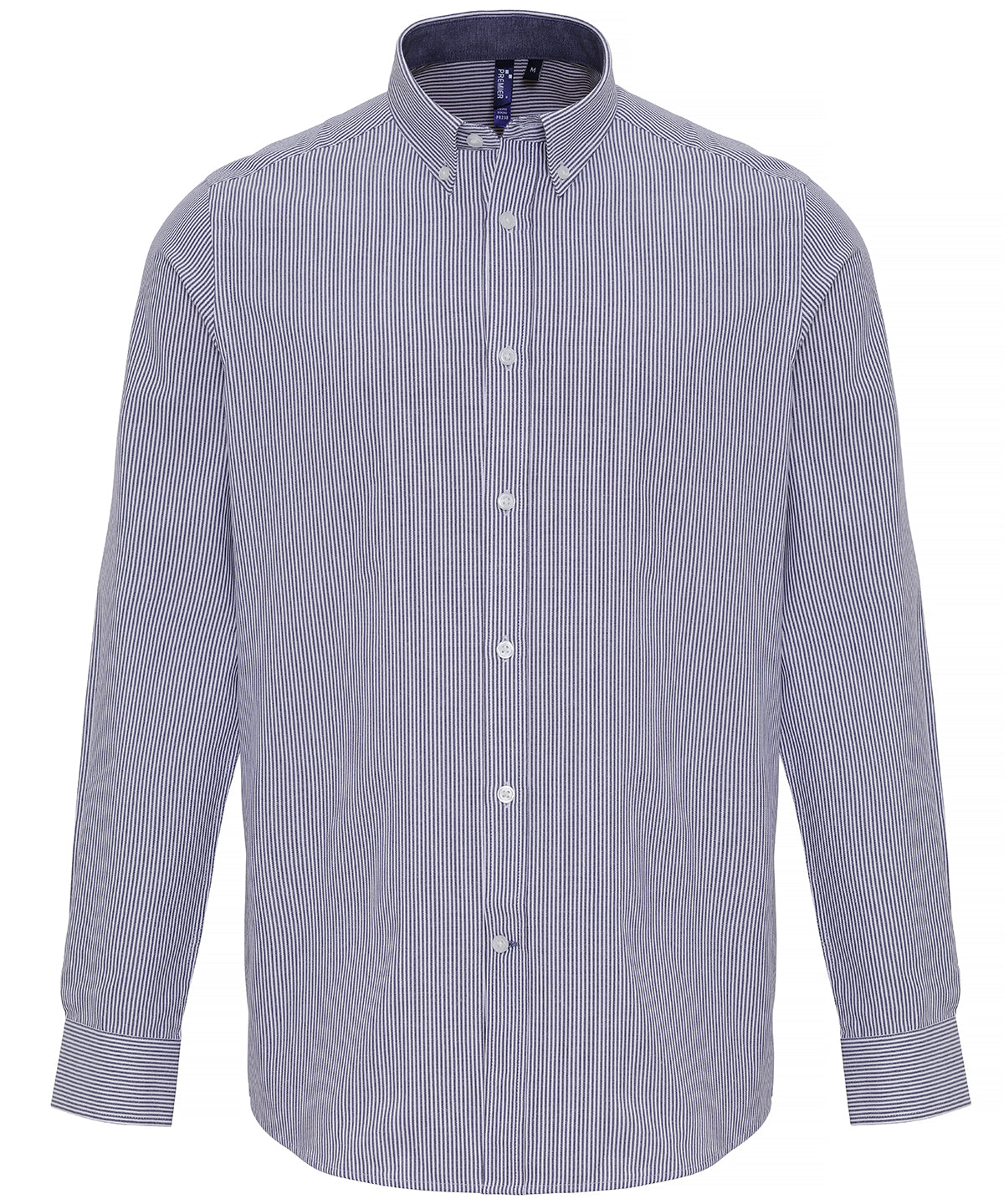 Premier PR238 Long Sleeve Striped Oxford Shirt - COOZO