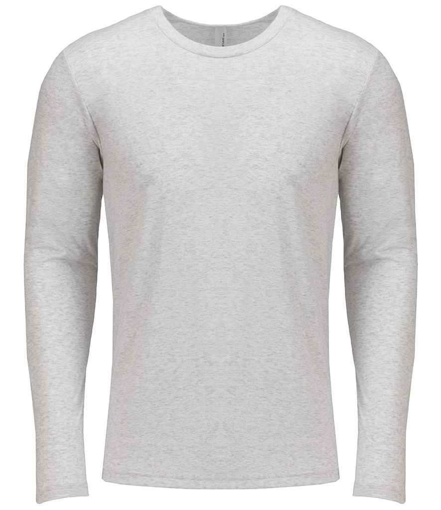 Next Level NX6071 Next Level Unisex Long Sleeve Tri-Blend Crew T-Shirt - COOZO