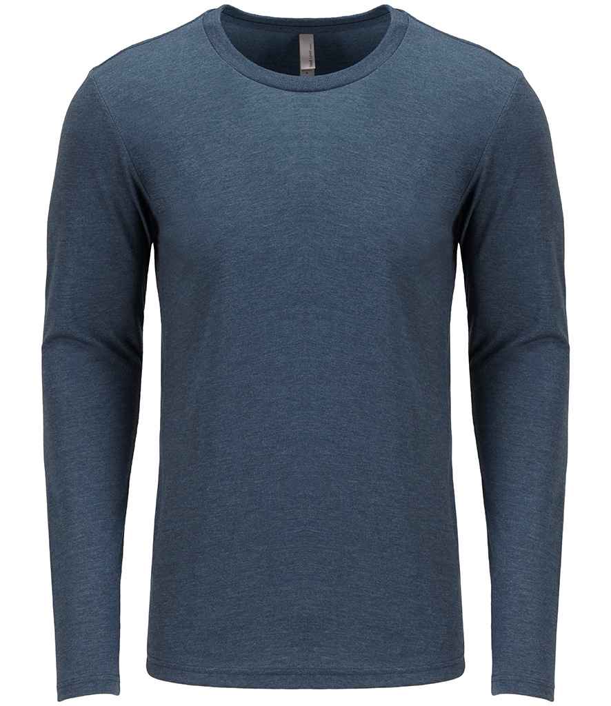 Next Level NX6071 Next Level Unisex Long Sleeve Tri-Blend Crew T-Shirt - COOZO