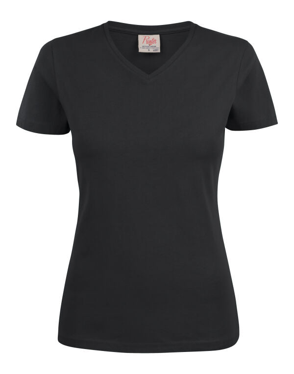 Printer Essentials PE2264025 Ladies Heavy V-Neck T-Shirt - COOZO