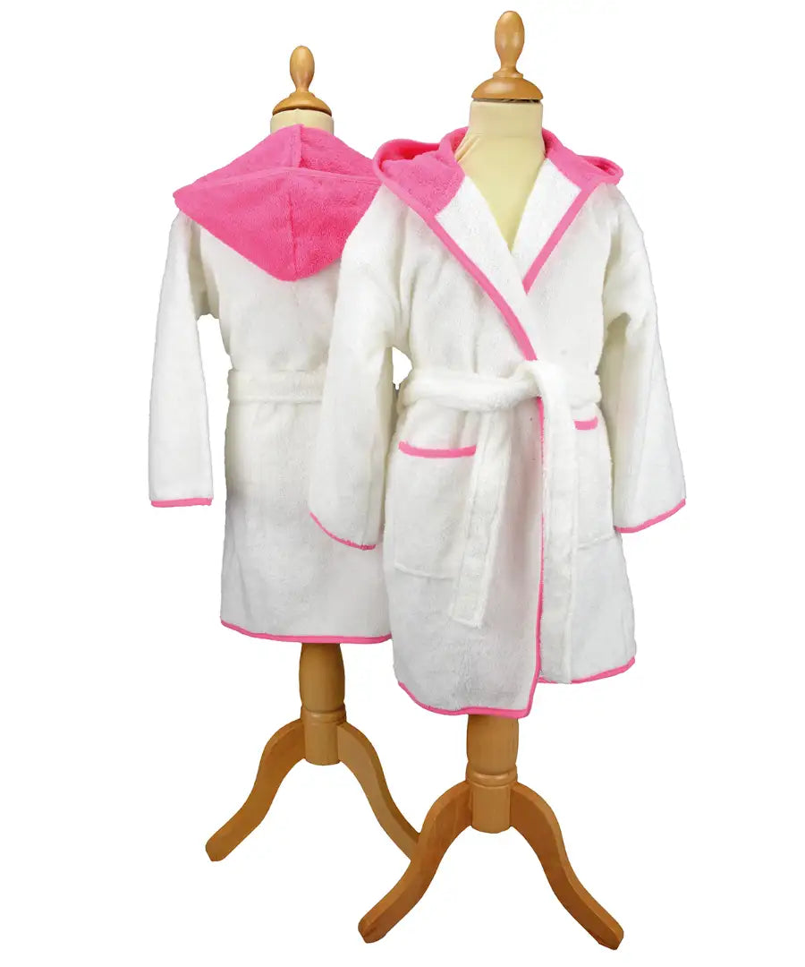 ARTG AR021 Boyzz & Girlzz hooded bathrobe 100% Cotton ideal for home sports or leisure - COOZO