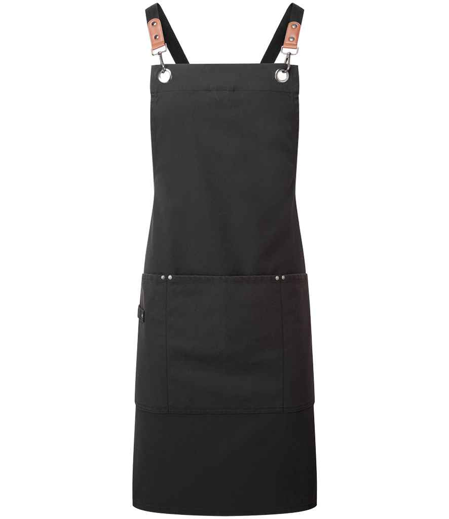 Premier PR182 Clip & Clasp Cross-Back Bib Apron - COOZO