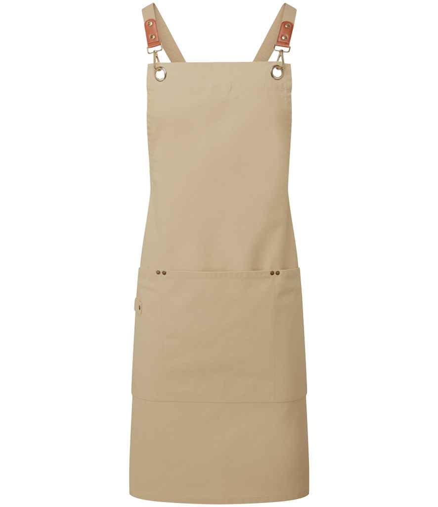 Premier PR182 Clip & Clasp Cross-Back Bib Apron - COOZO