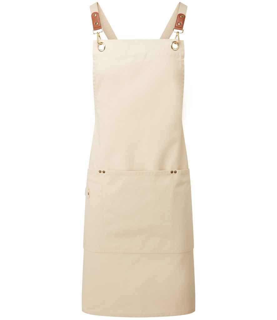 Premier PR182 Clip & Clasp Cross-Back Bib Apron - COOZO