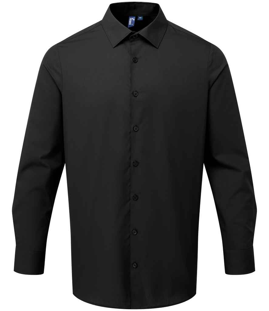Premier PR203 L/S Recyclight Poplin Shirt - COOZO