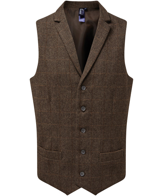 Premier PR625 Herringbone Waistcoat - COOZO
