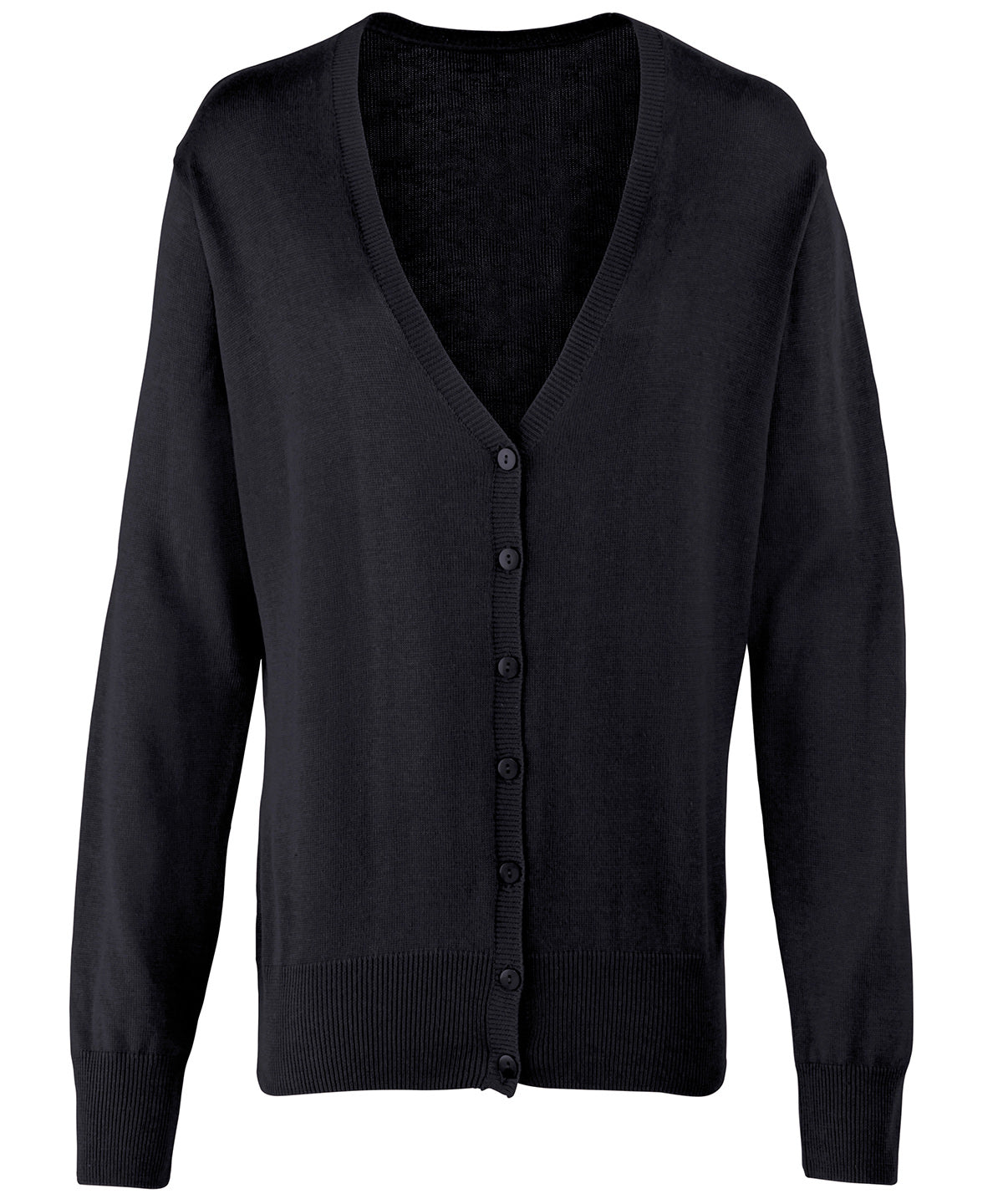 Premier PR697 Ladies Cotton Acrylic V Neck Cardigan - COOZO
