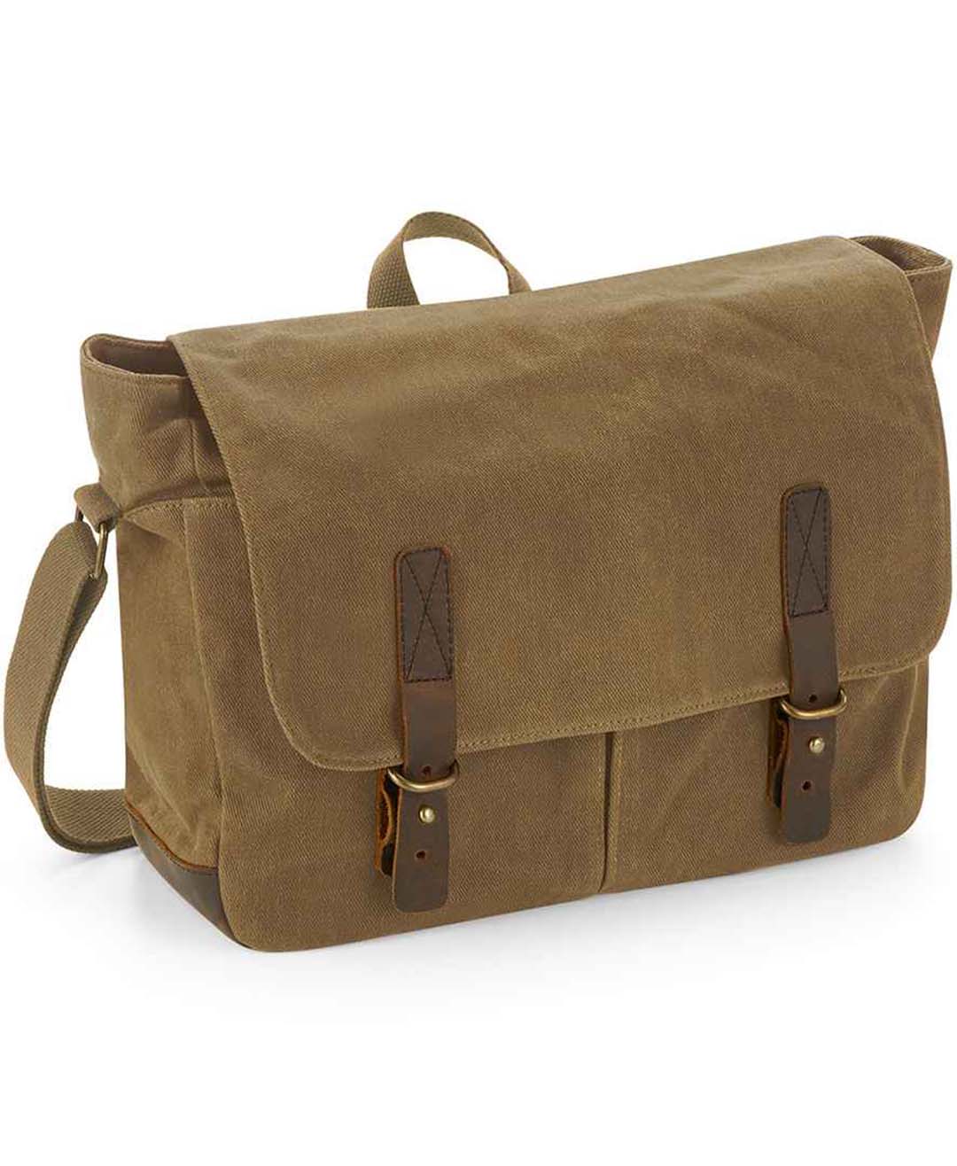 Quadra QD653 Heritage Waxed Canvas Messenger - COOZO