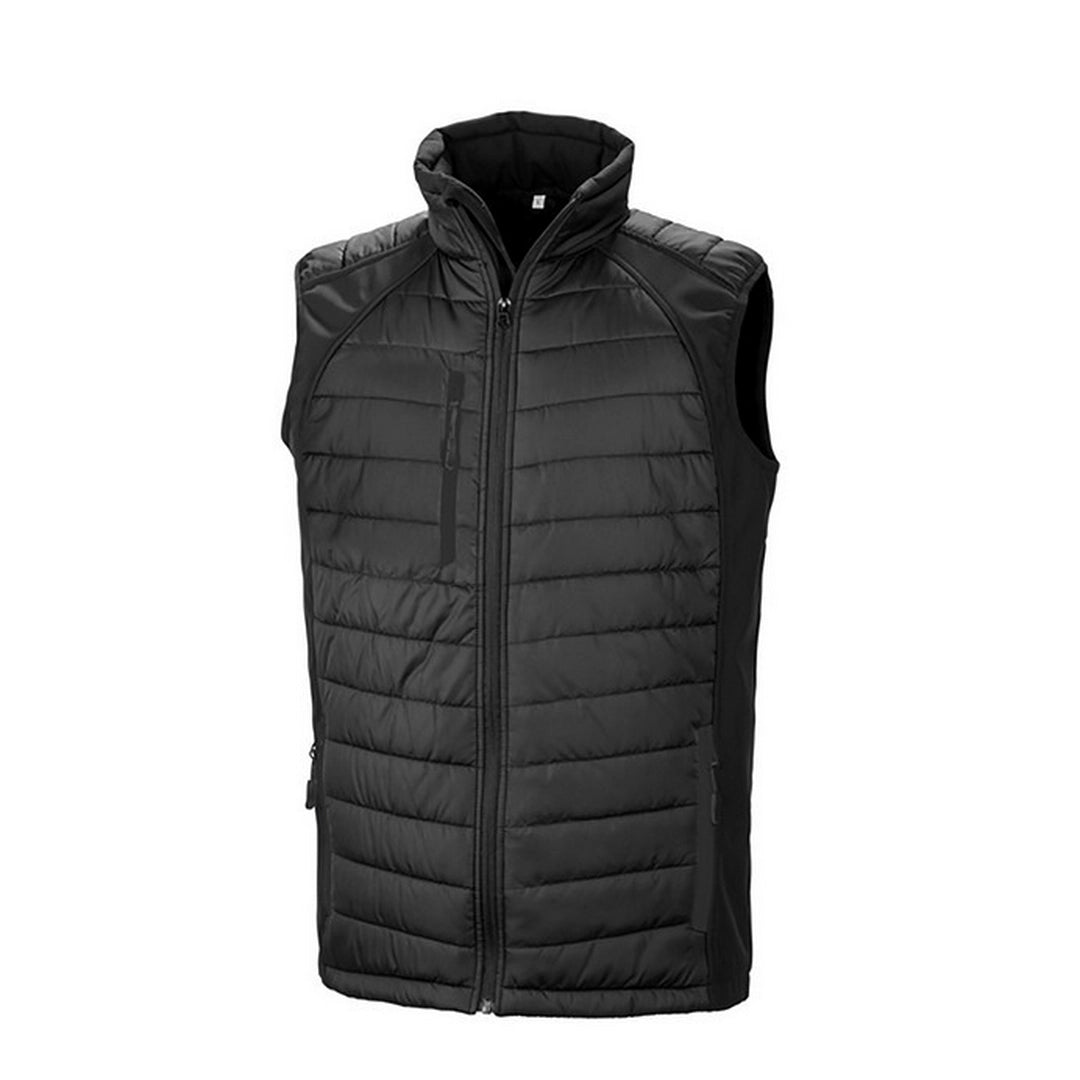 Result R238X Black Compass Pad Softshell Gilet - COOZO