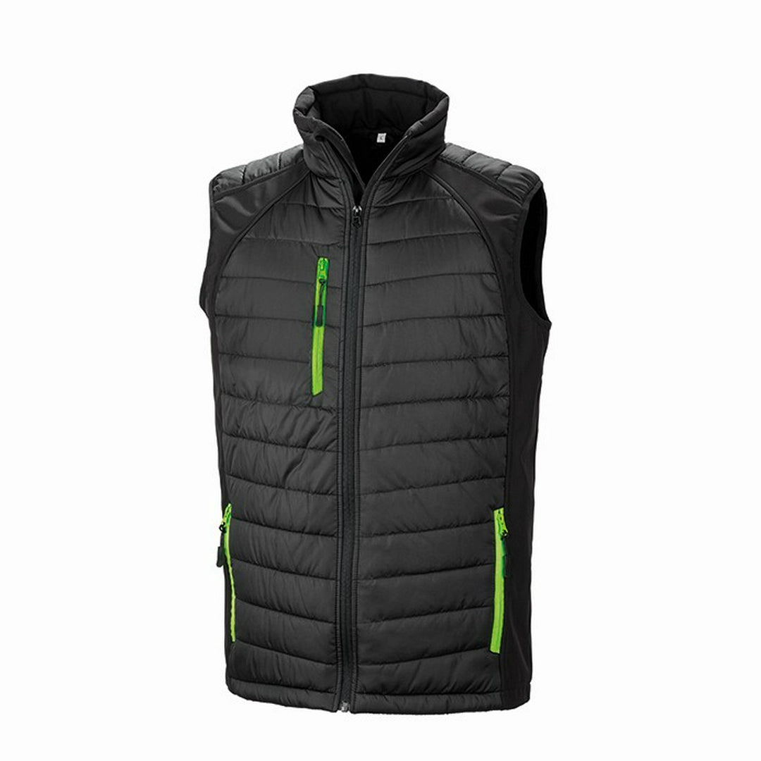Result R238X Black Compass Pad Softshell Gilet - COOZO