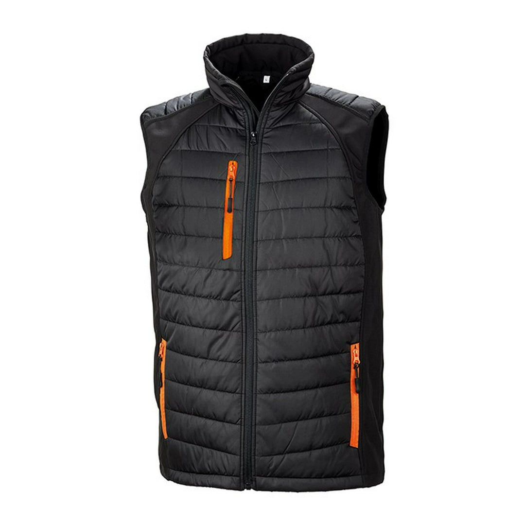 Result R238X Black Compass Pad Softshell Gilet - COOZO