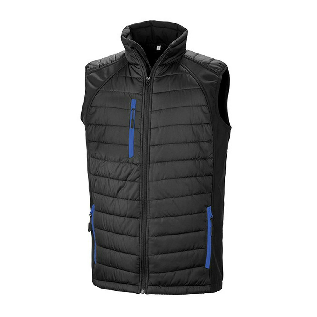 Result R238X Black Compass Pad Softshell Gilet - COOZO