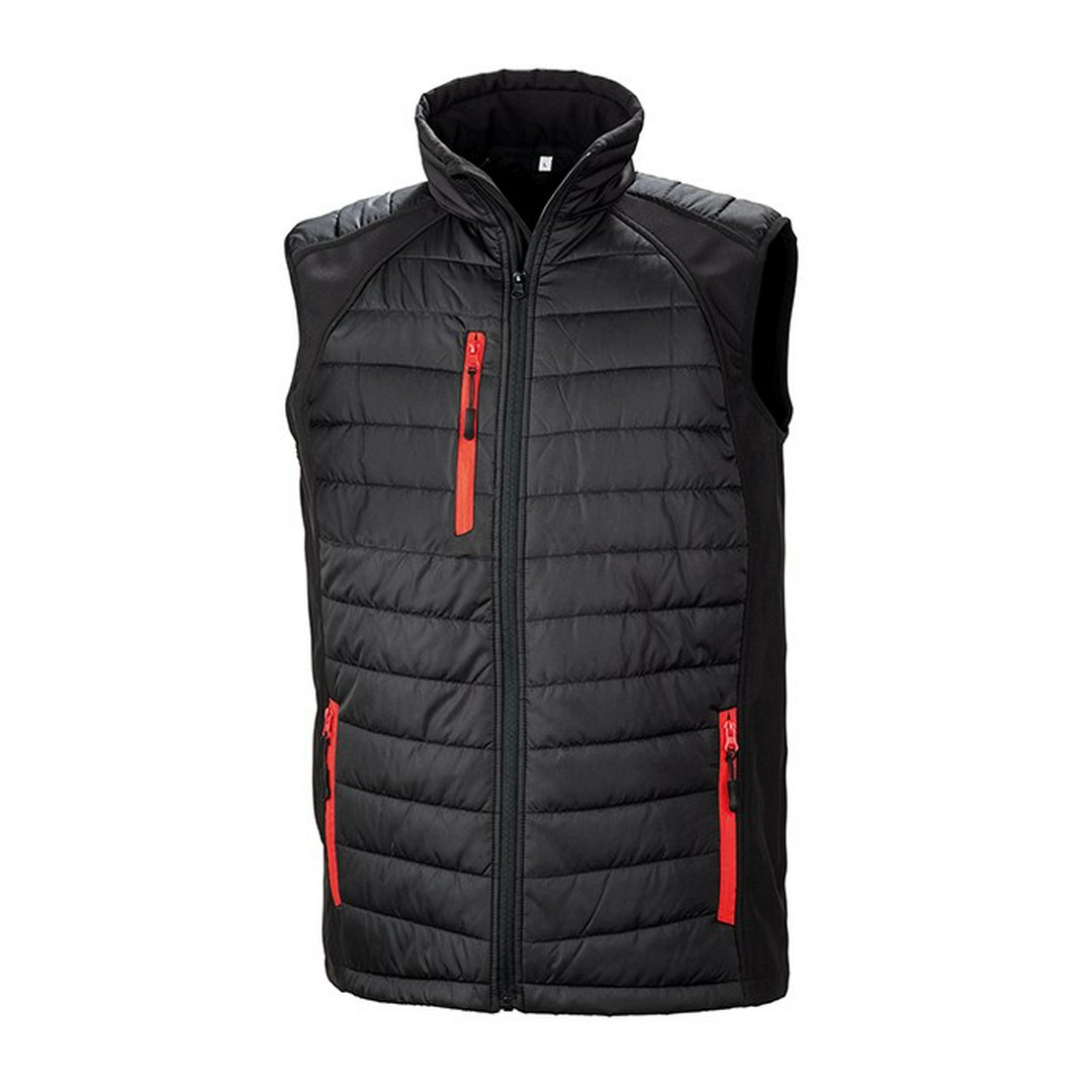Result R238X Black Compass Pad Softshell Gilet - COOZO