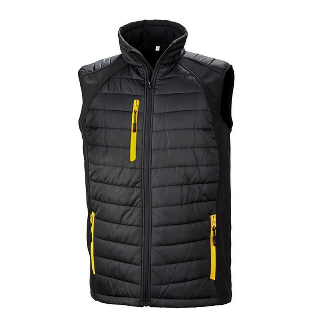 Result R238X Black Compass Pad Softshell Gilet - COOZO