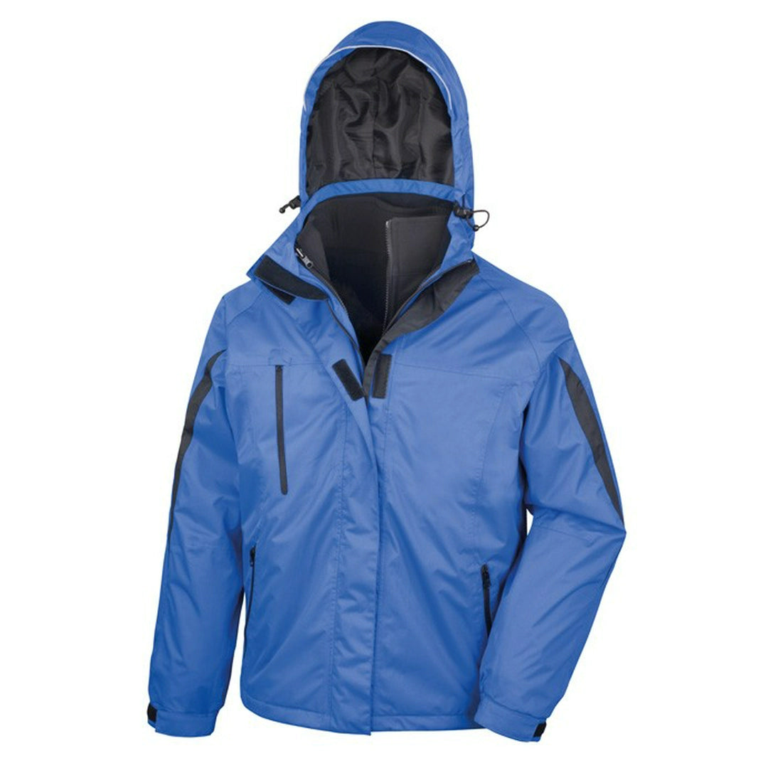 Result Men's 3-in-1 Journey Jacket with softshell inner 100% Polyester ripstop Breathable wind proof (R400M) - COOZO