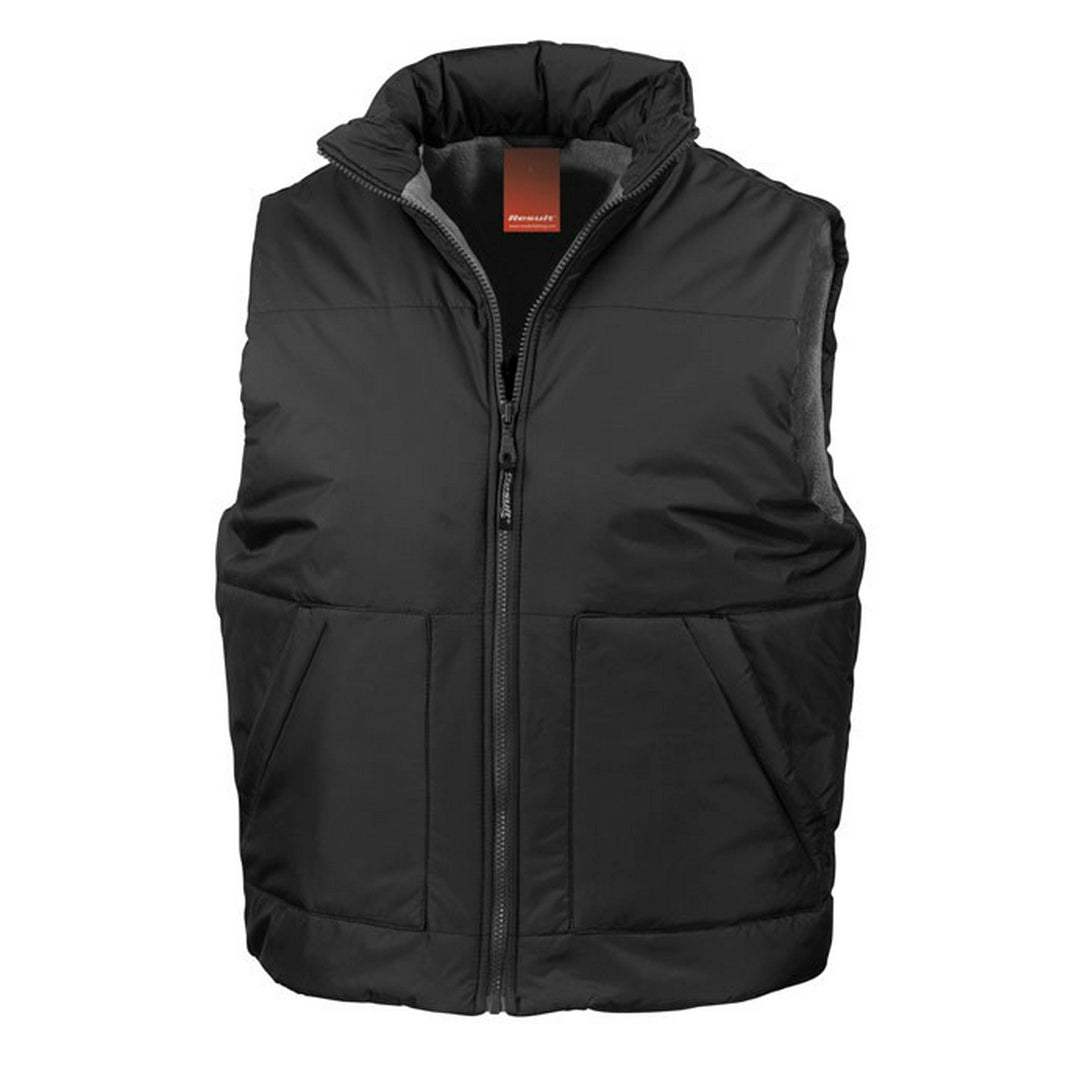 Result Fleece Lined Bodywarmer Embroidery Inner back zip(R44X) - COOZO