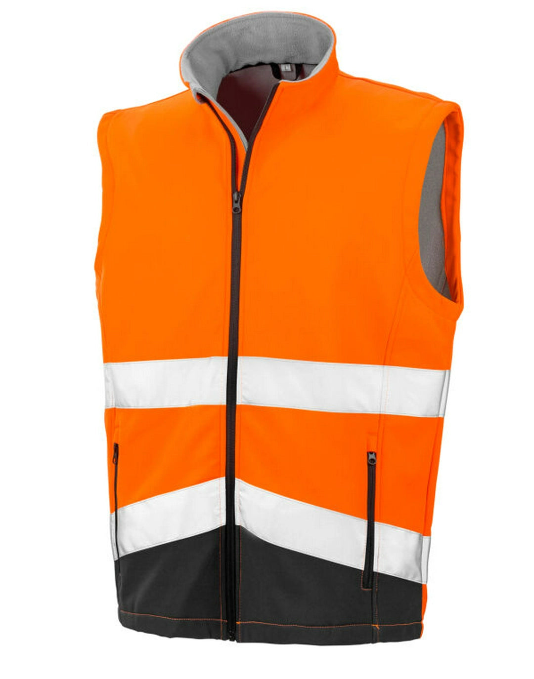 Result Printable Safety Softshell Gilet With Zipped pockets Hang loop (R451X) - COOZO